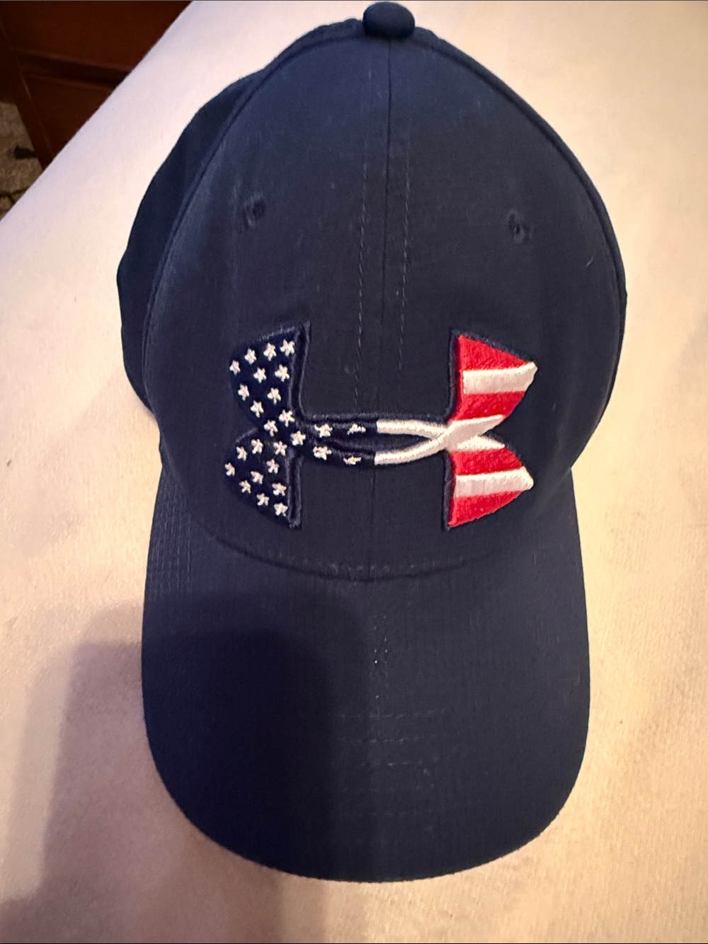 Under Armour Youth Navy Hat with USA Flag Logo